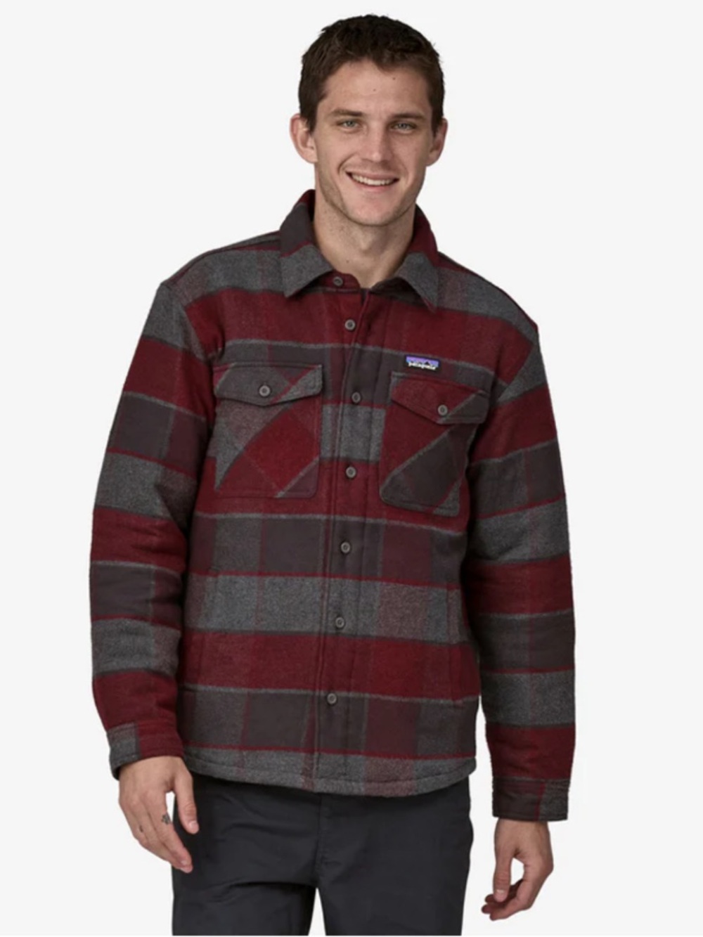 Men’s Patagonia Lightweight Insulated Flannel Fjord button down jacket size XXL